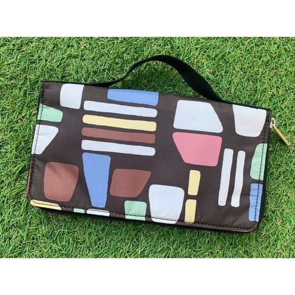 LeSportsac Travel Wallet Zip Around Passport Credit Card HANDLE PURSE CLUTCH - Picture 3 of 6